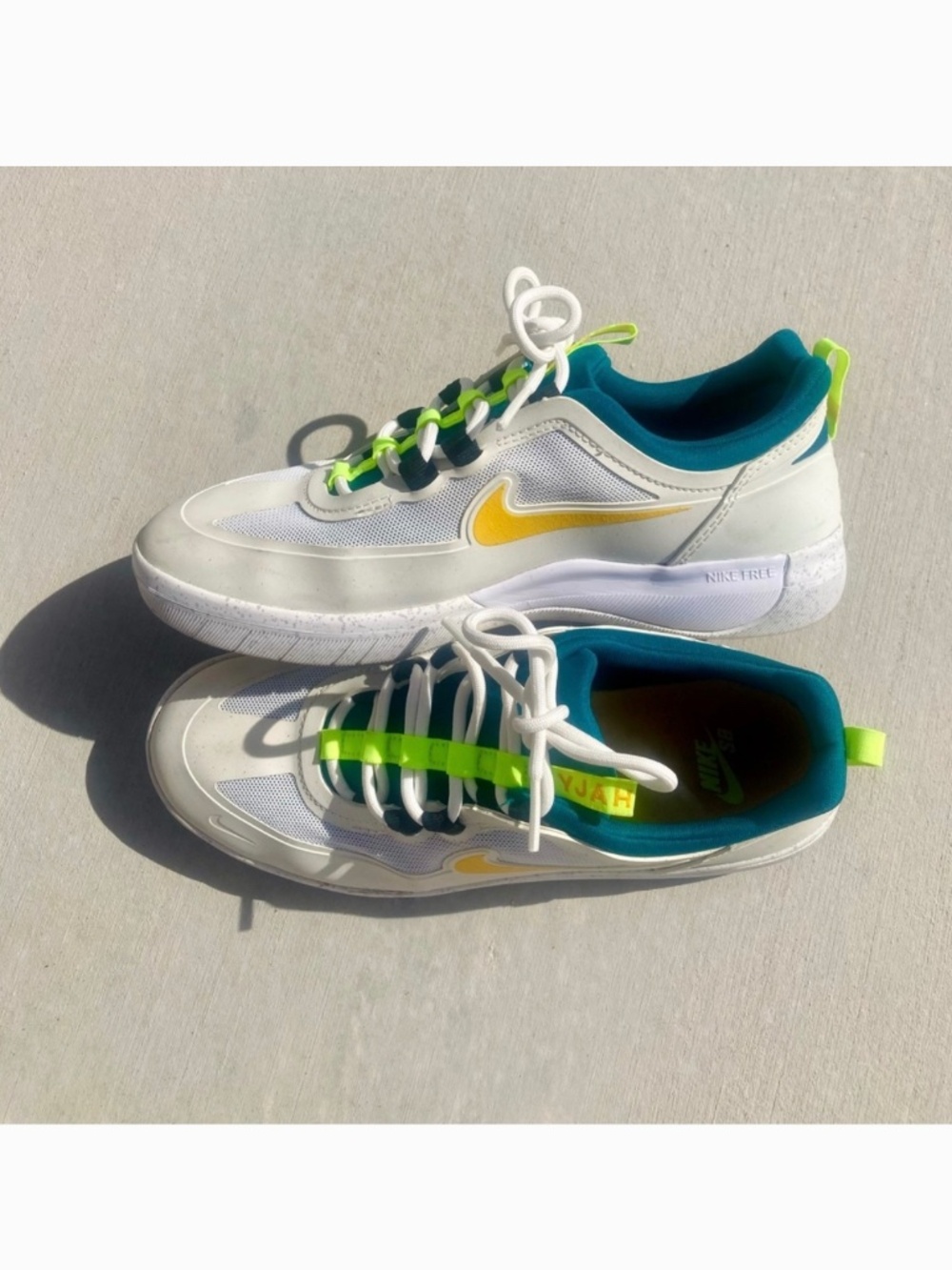 Nike SB Nyjah Free 2 Summit White University Gold Shoes